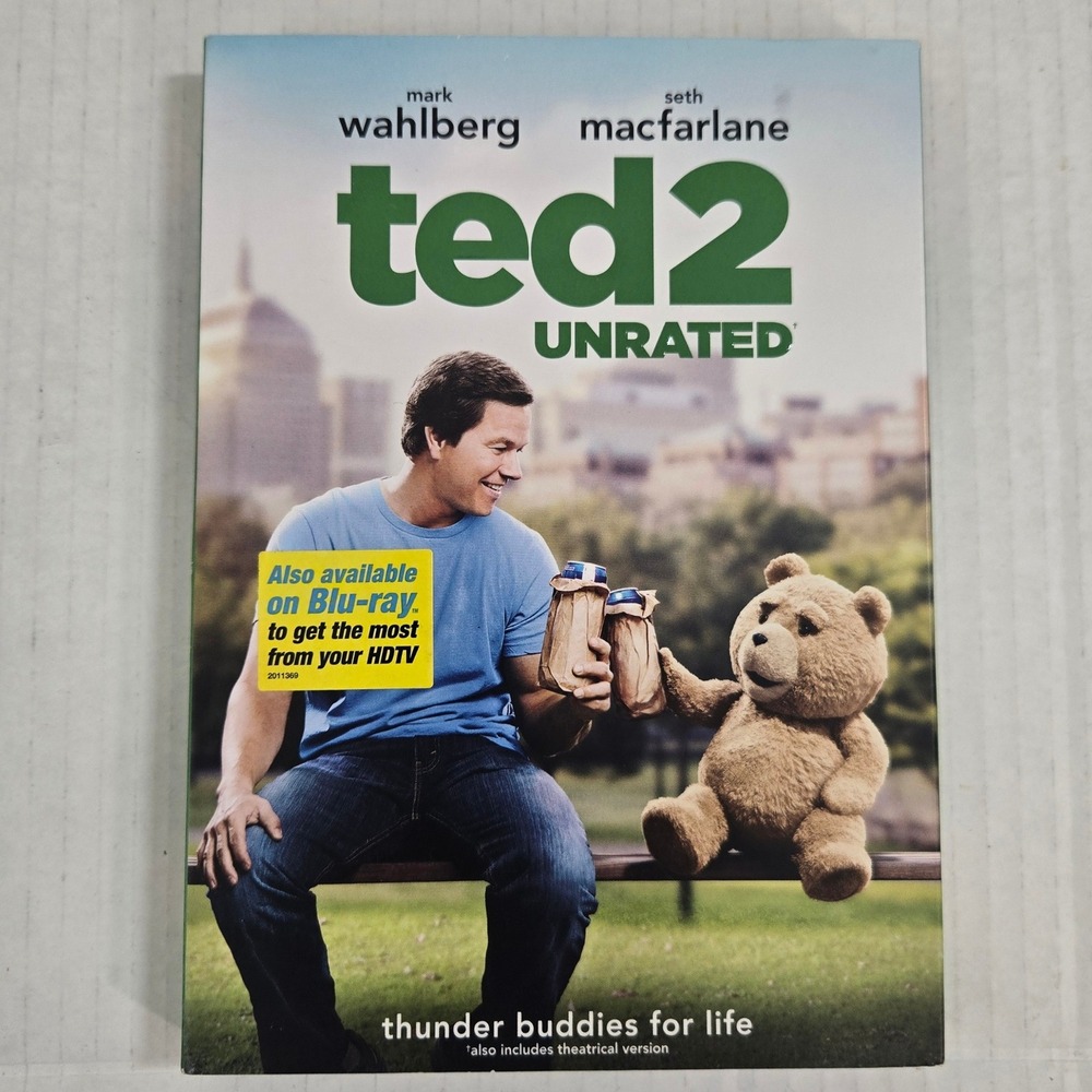 Universal Pictures Ted 2 DVD‎ Unrated New White Slipcover Comedy Movie